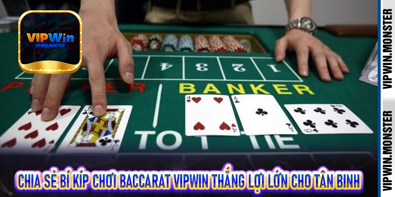 Chia sẻ bí kíp chơi Baccarat Vipwin thắng lợi lớn cho tân binh